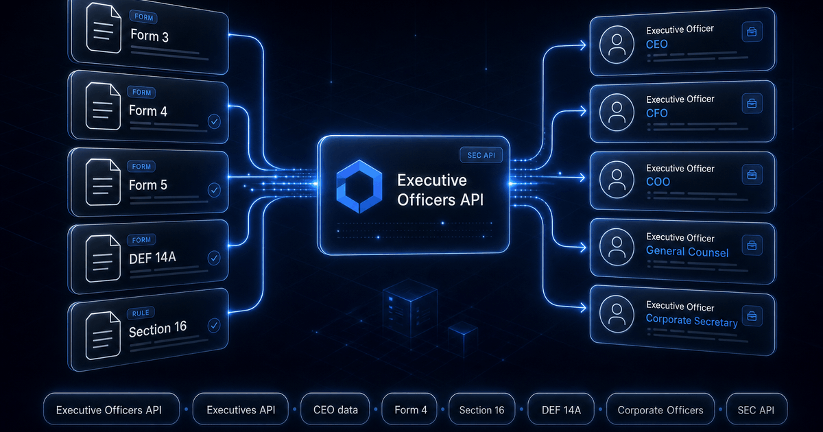 Executive Officers API and Executives API: A Developer Guide